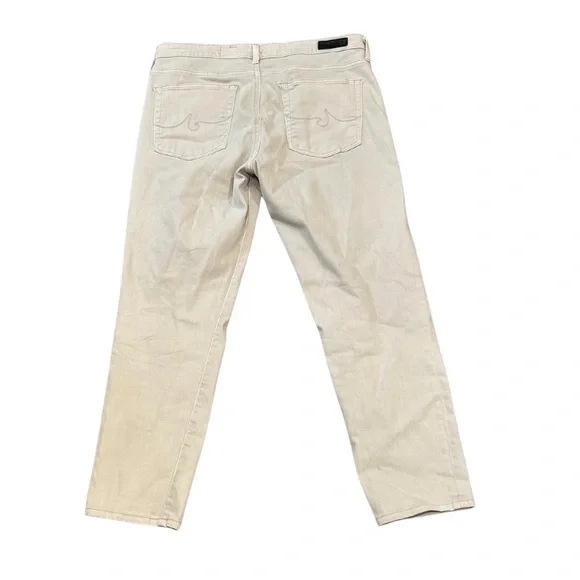 AG Adriano Goldschmied The Prima Cigarette Crop Jeans | Stone Grey | Size 30R - Picture 3 of 7